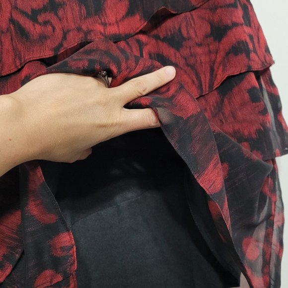 ๐ธ10 Laura Vintage Red Layered Shift Dress๐ธ - Picture 5 of 9